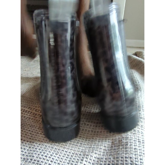 Inc International Concepts Women's Rain Boots Size 10 Grey Leopard Print - Picture 4 of 8